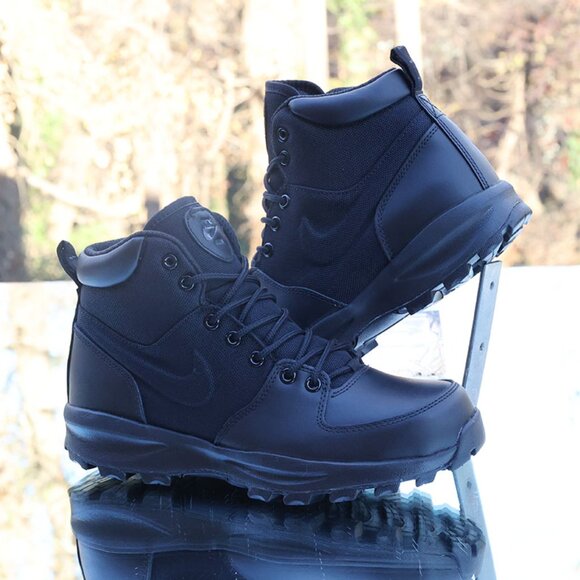 Nike Manoa ACG Black Leather Textile Boots - Picture 5 of 13